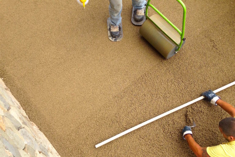 Finitura adatta per pavimentazioni esterne drenanti